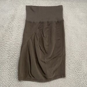 Prairie Underground Skirt Womens Small Brown Organic Cotton Lagenlook Made USA